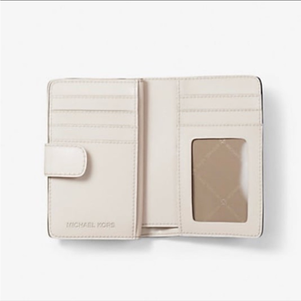 Michael Kors White and Pink Wallet with Butterfly Accents - Picture 16 of 16